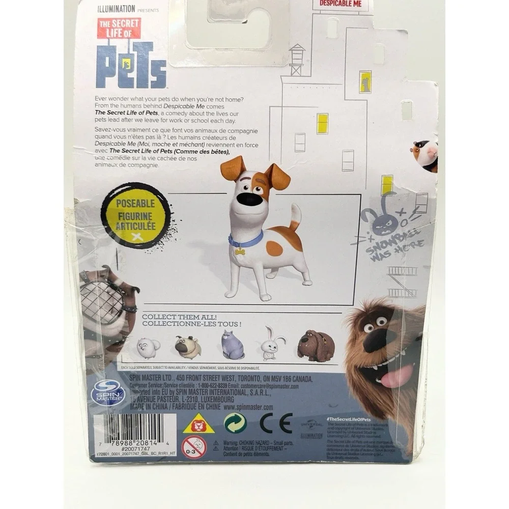 The Secret Life Of Pets Poseable Pet Figure-MAX the Dog READ: